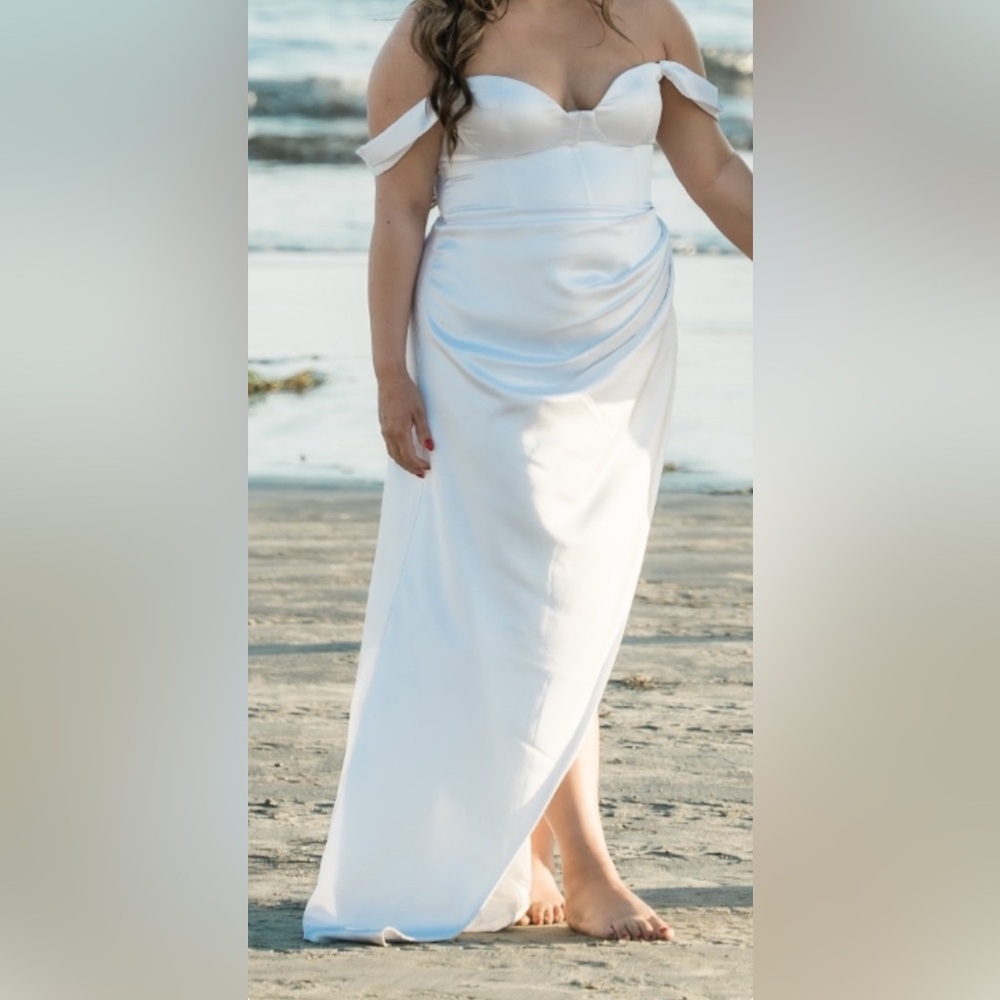 Elegant White Off-Shoulder Dress